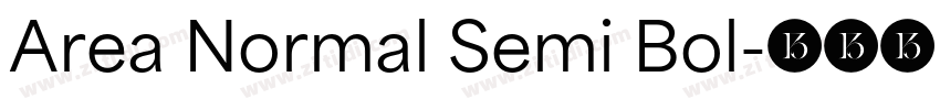 Area Normal Semi Bol字体转换